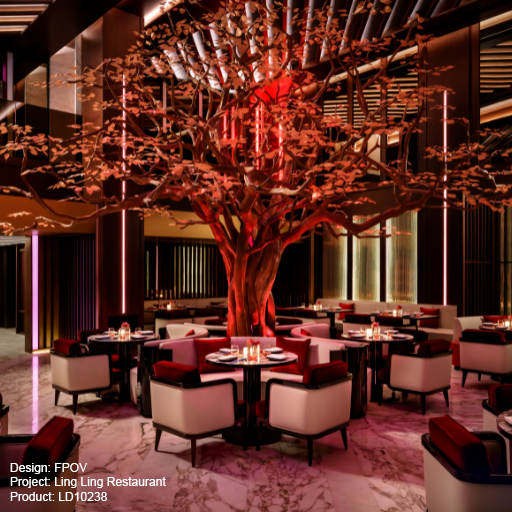 Ling Ling Restaurant, Dubai  Lightgraphix Creative Lighting Solutions